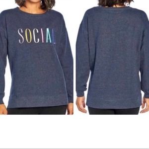 NWT Wildfox Social Statement Sweatshirt. Msrp108